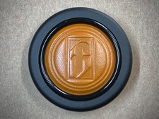 Leder Hupenknopf Leather Horn